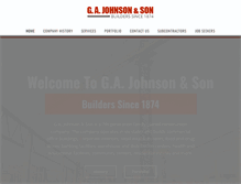 Tablet Screenshot of gajohnson.com